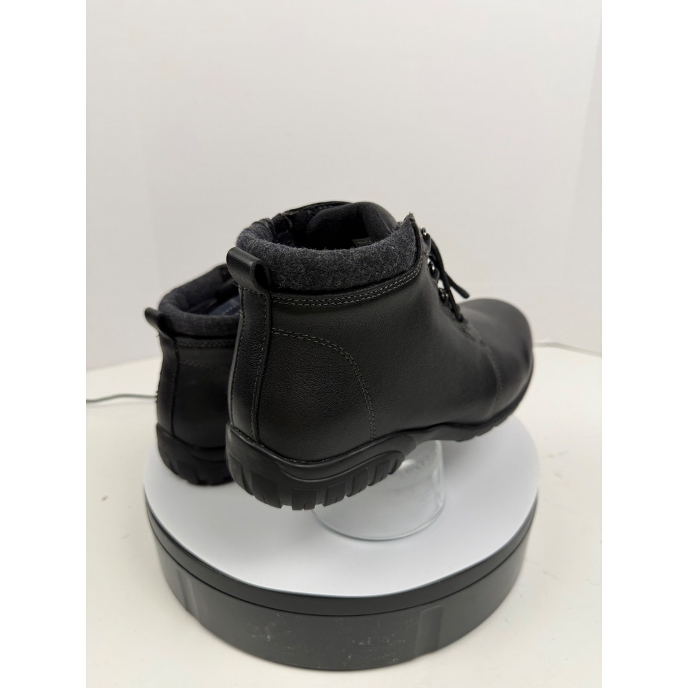 Propét Women's Orthopedic Black Leather Lace Up Zip Ankle Boots Size 7.5 Wide - Picture 7 of 17